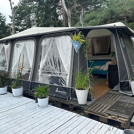 Mary - Duza Przyczepa Z Przedsionkiem I Tarasem Hotel Chalupy Bagian luar foto